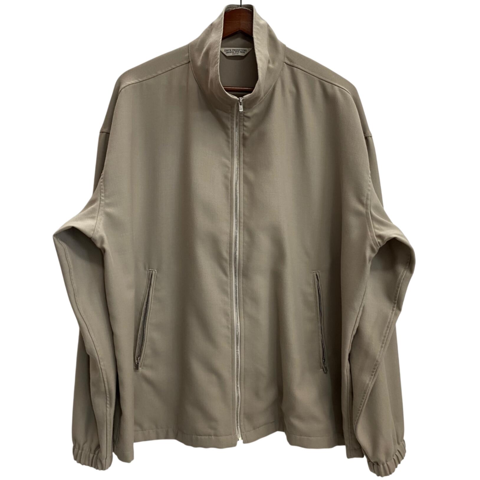 【中古】クーティープロダクションズ COOTIE PRODUCTIONS T/W Gabardine Stand Collar Zip Up Jacket 上衣 ベージュ M大きさ 201MT-6070