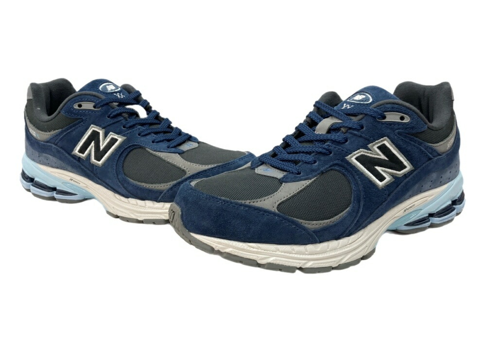 【中古】 ニューバランス new balance Safari 別注 24年製 2002R CORDURA N-ERGY ランニング ローカット シューズ スエード 紺 M2002RAS メンズ靴 スニーカー ネイビー 27.5cm 104S-1306｜ドンドンサガール
