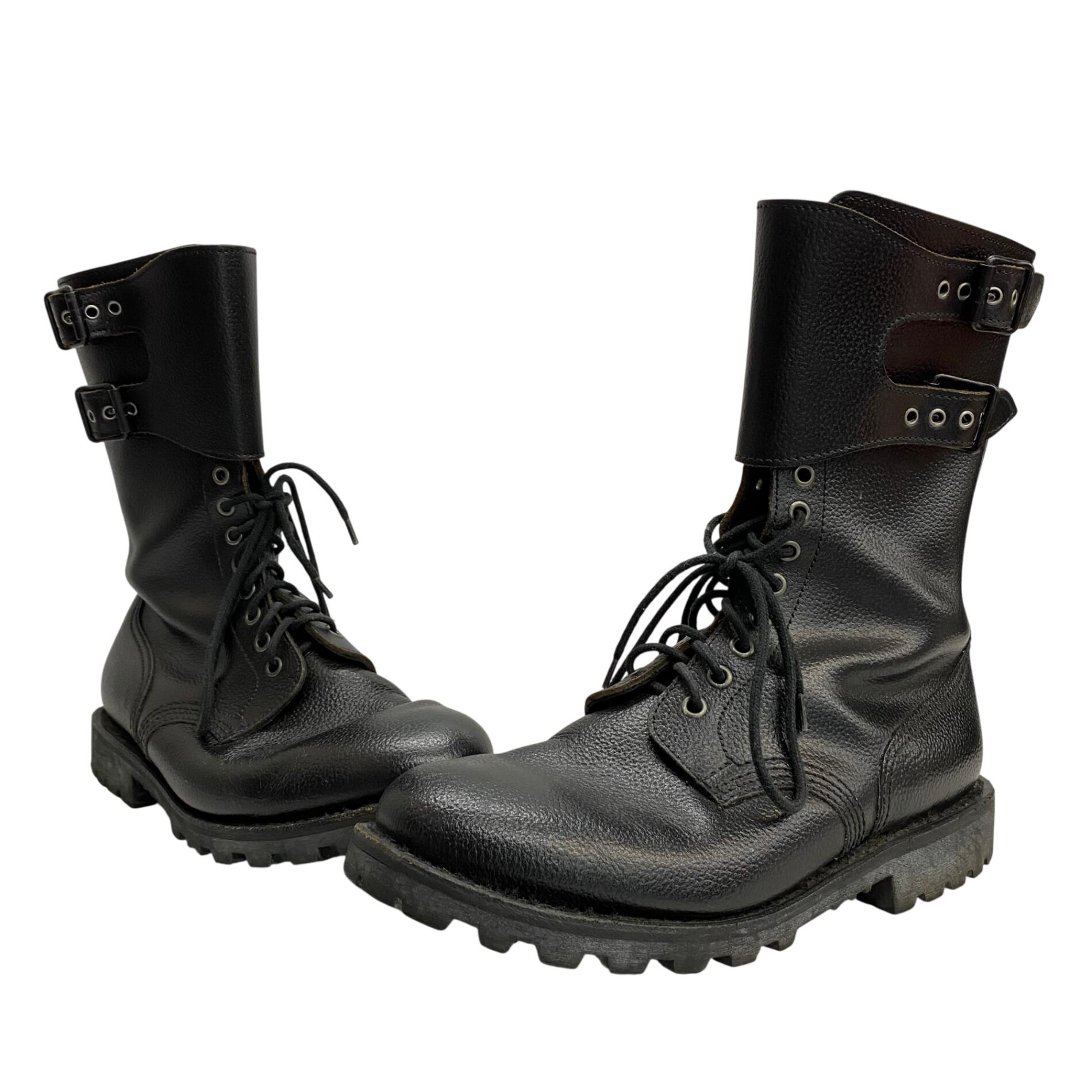 【中古】ミリタリー MILITARY Argueyrolles フランス共和国軍 なめし革 コンバットブーツ EU43 メンズ靴 ブーツ 余分の物 黒いこと 27.0~27.5糎大きさ 201-shoes1765 VB