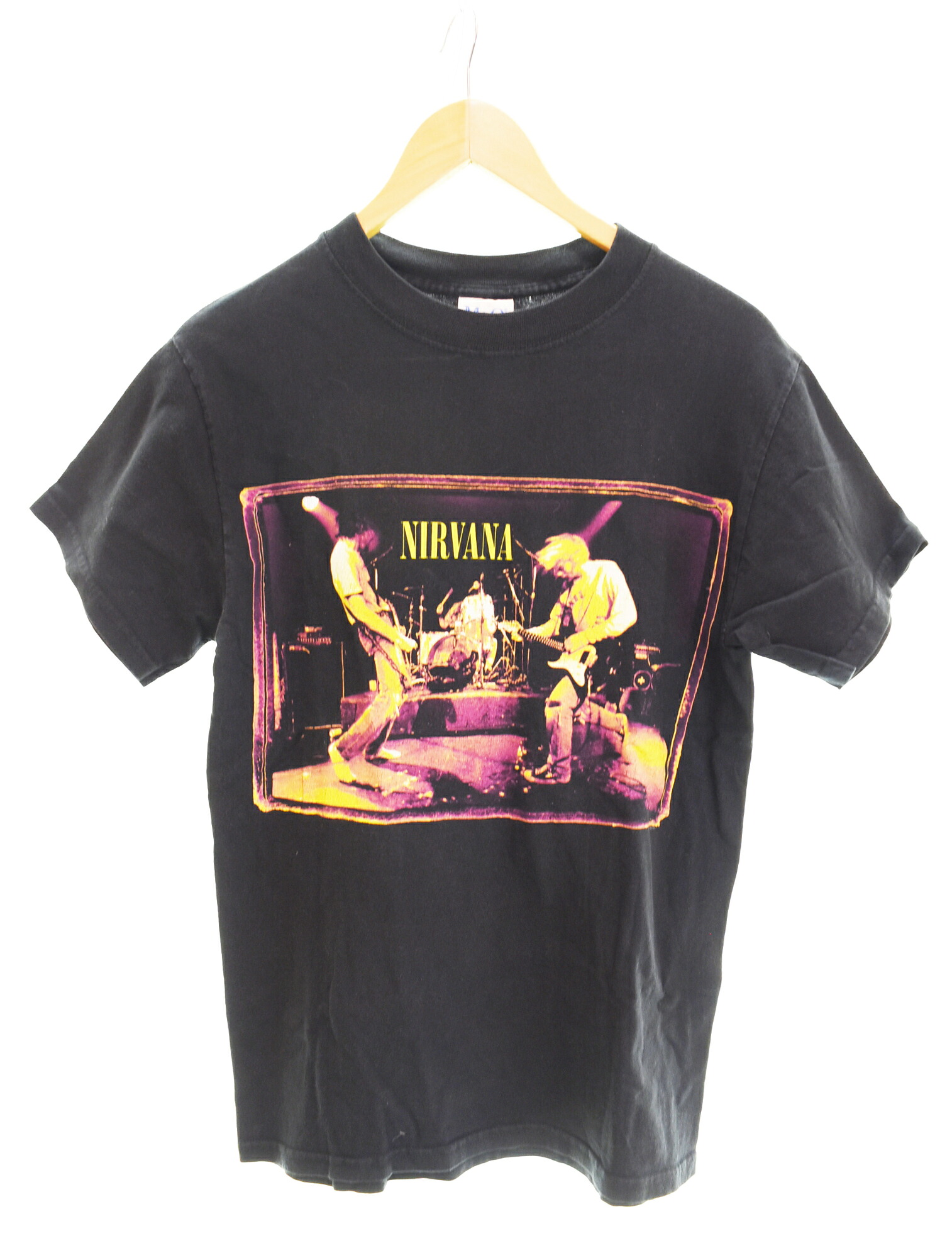 【中古】ダンス楽隊 band 90s Nirvana rom the muddybanks vintage 涅槃 ヴィンテージ プルオーバー プルオーバー 黒いこと 103MT-4725