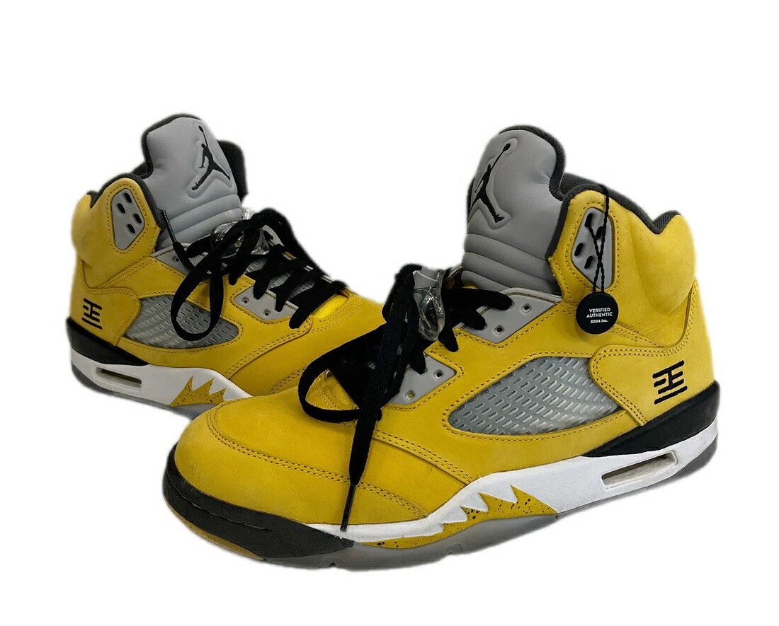 【中古】ジョーダン JORDAN AIR JORDAN 5 RETRO ナイキ エア湖 ジョーダン 5 レトロ T23 2025 黄味がかった IO3372-700 メンズ靴 スニーカー 黄色 27.5珊 101sh-2684