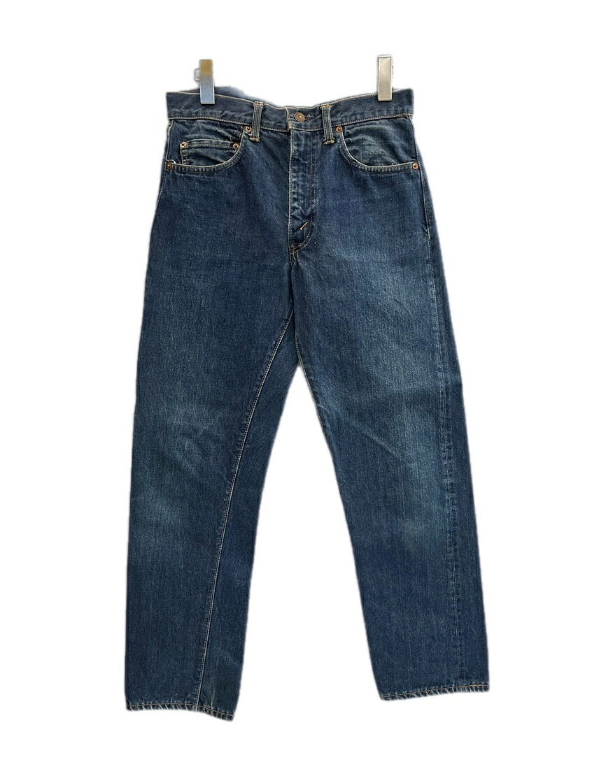 【中古】リーバイス Levi's 60s~70s 60's 70's Levi's 505-0217 505 BIGE 耳付き ボタン裏8 ヴィンテージデニム 濃紺 ミントコンディション 青 デニム ブルー W30 L29 101MB-1024|ドンドンサガール