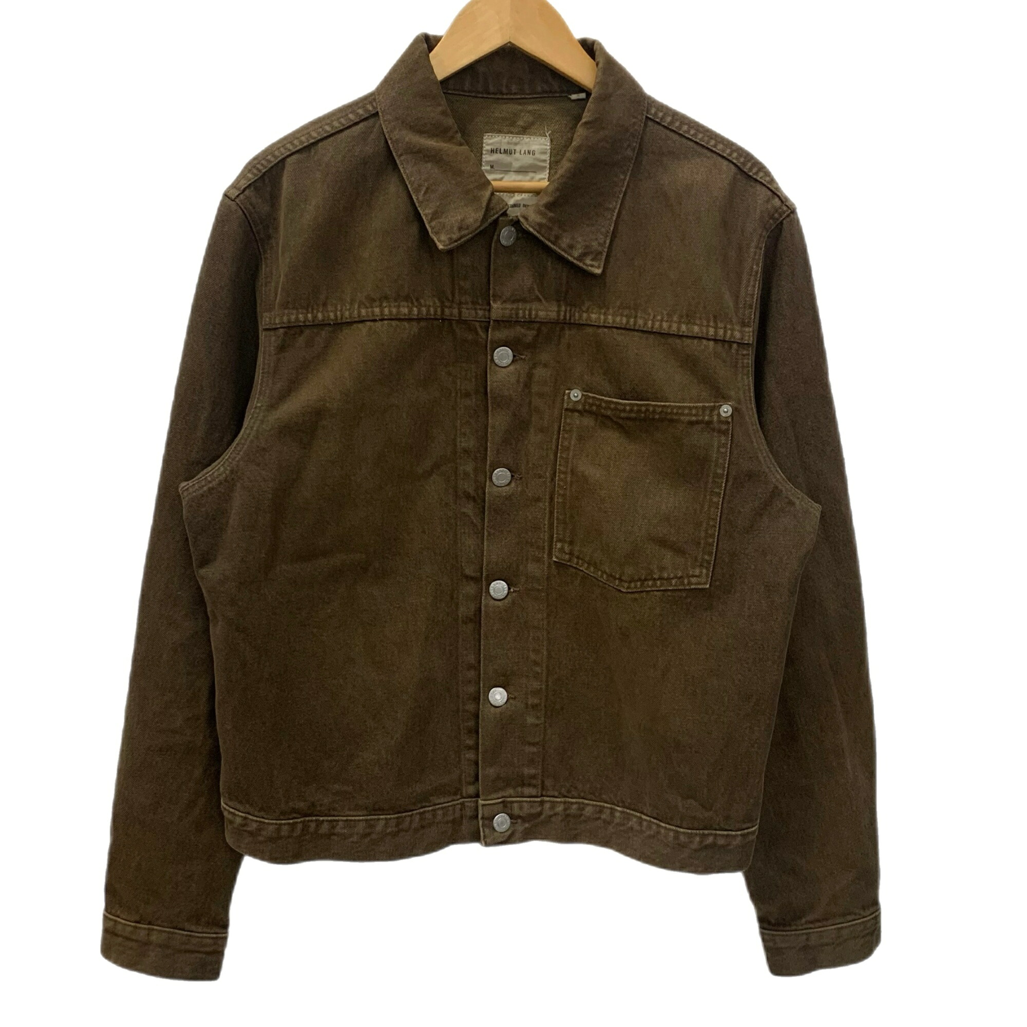 【中古】ヘルムートラング Helmut Lang 00s 自分自身期 1st手合い ジーンズ上衣 アーカイブ 上衣 赤銅色 50大きさ 201MT-6100