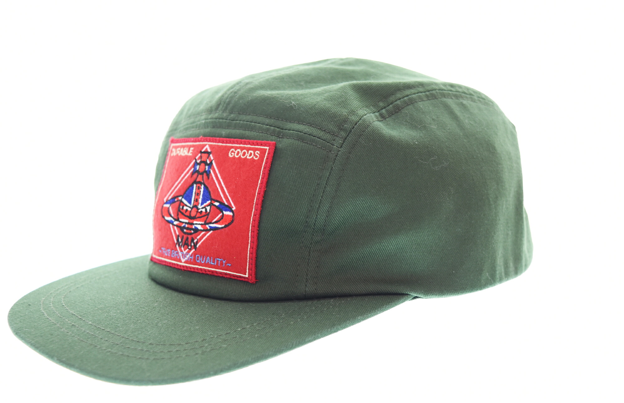 【中古】ヴィヴィアンウエストウッド Vivienne Westwood  ディアブルパッチ 旗がしら かぶり笠 メンズかぶり笠 旗がしら 緑であること 103H-116