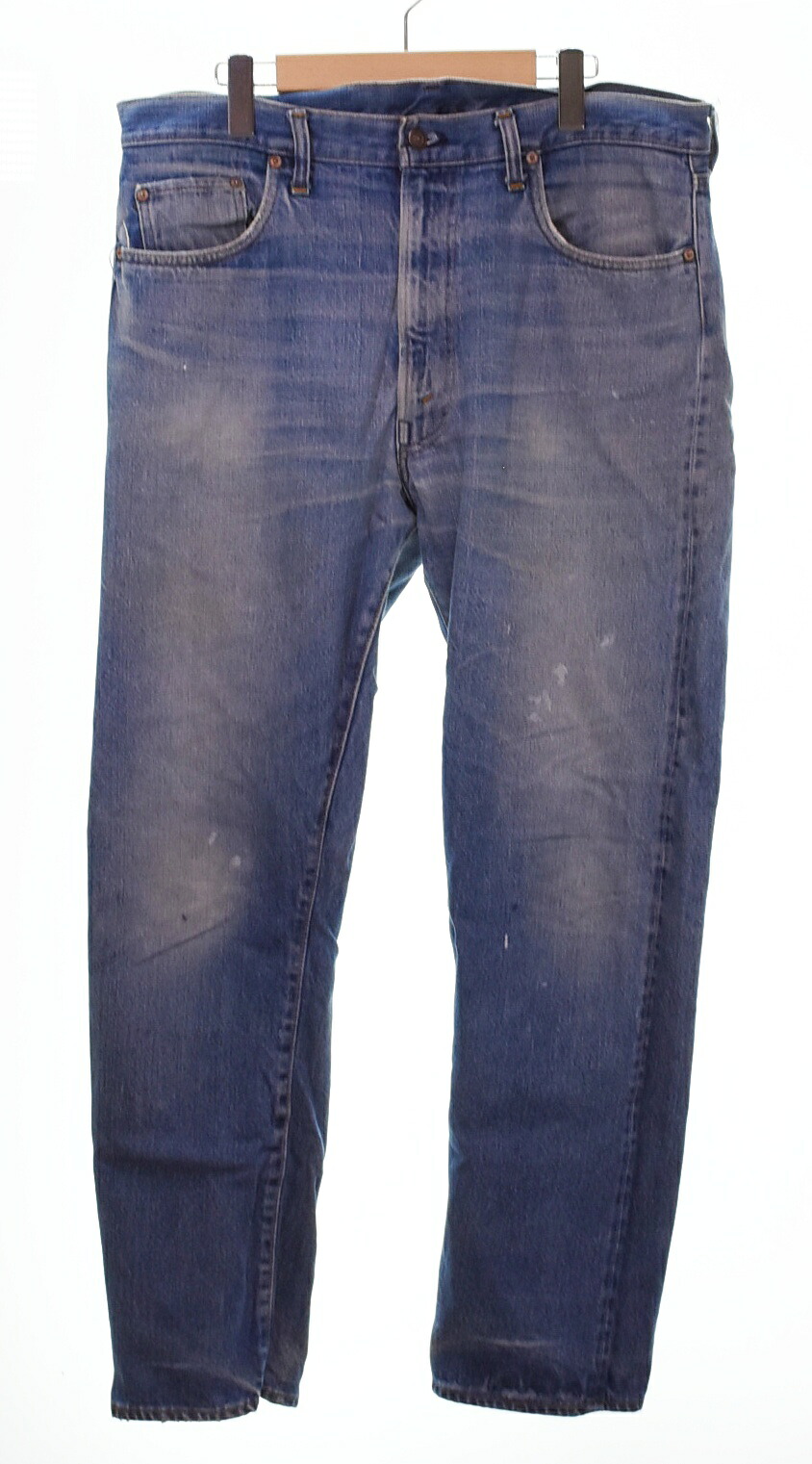 【中古】リーヴァイズジーンズ Levi\u0027s 70s 505 66 後期 Vintage Denim ヴィンテージ ジーンズ 名取り草裏 6 42 TALON ZIP タロン ジップ チェーン店 編み目 70s 70年月日 ジーンズ 青色 38×30(当てずっぽう) 103MB-1004