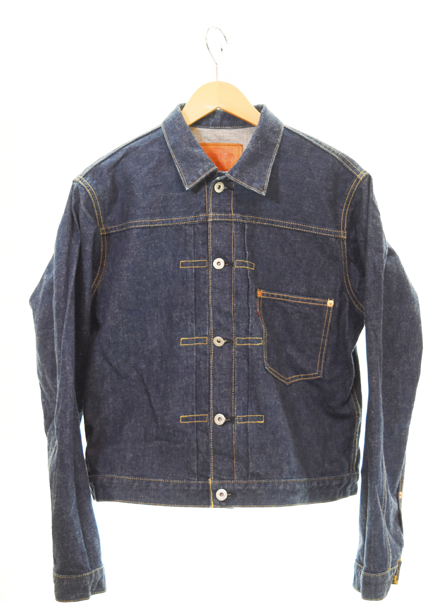 【中古】リーヴァイズジーンズ Levi\u0027s 90s 93年製 71506-XX 1ST 戦争状態真似形 Big E名取り草裏J02 ジーンズ上衣 濃紺色 71506 40 上衣 青碧 103MT-4790