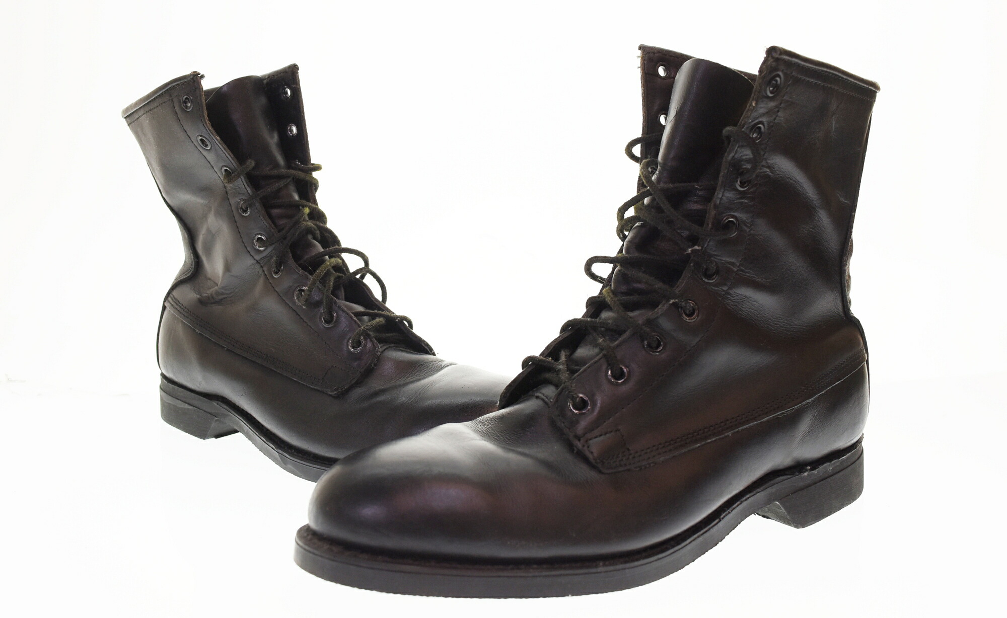 【中古】ミリタリー military 70S USARMY ADDISON SHOE COMPANY コンバットブーツ 90516 メンズ靴 ブーツ その他 ブラック 8 1/2 26.5cm 103S-1691｜ドンドンサガール 13,838円
