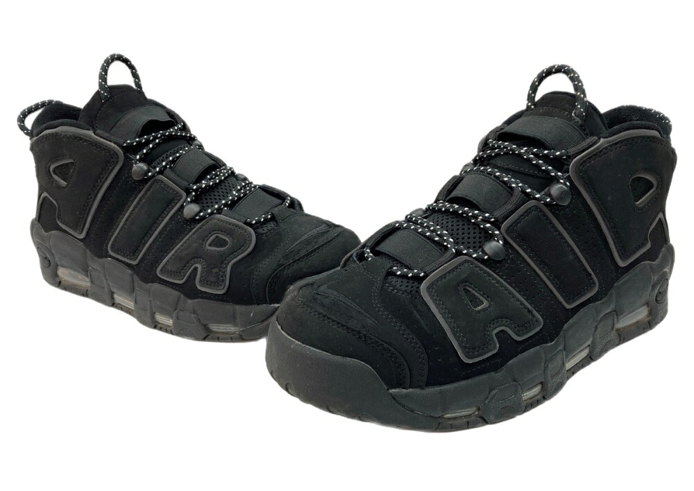 【中古】 ナイキ NIKE 17年製 AIR MORE UPTEMPO エア モア アップテンポ バスケ ハイカット シューズ 黒 414962-004 メンズ靴 スニーカー ブラック 27.5cm 104S-1313｜ドンドンサガール 9,900円
