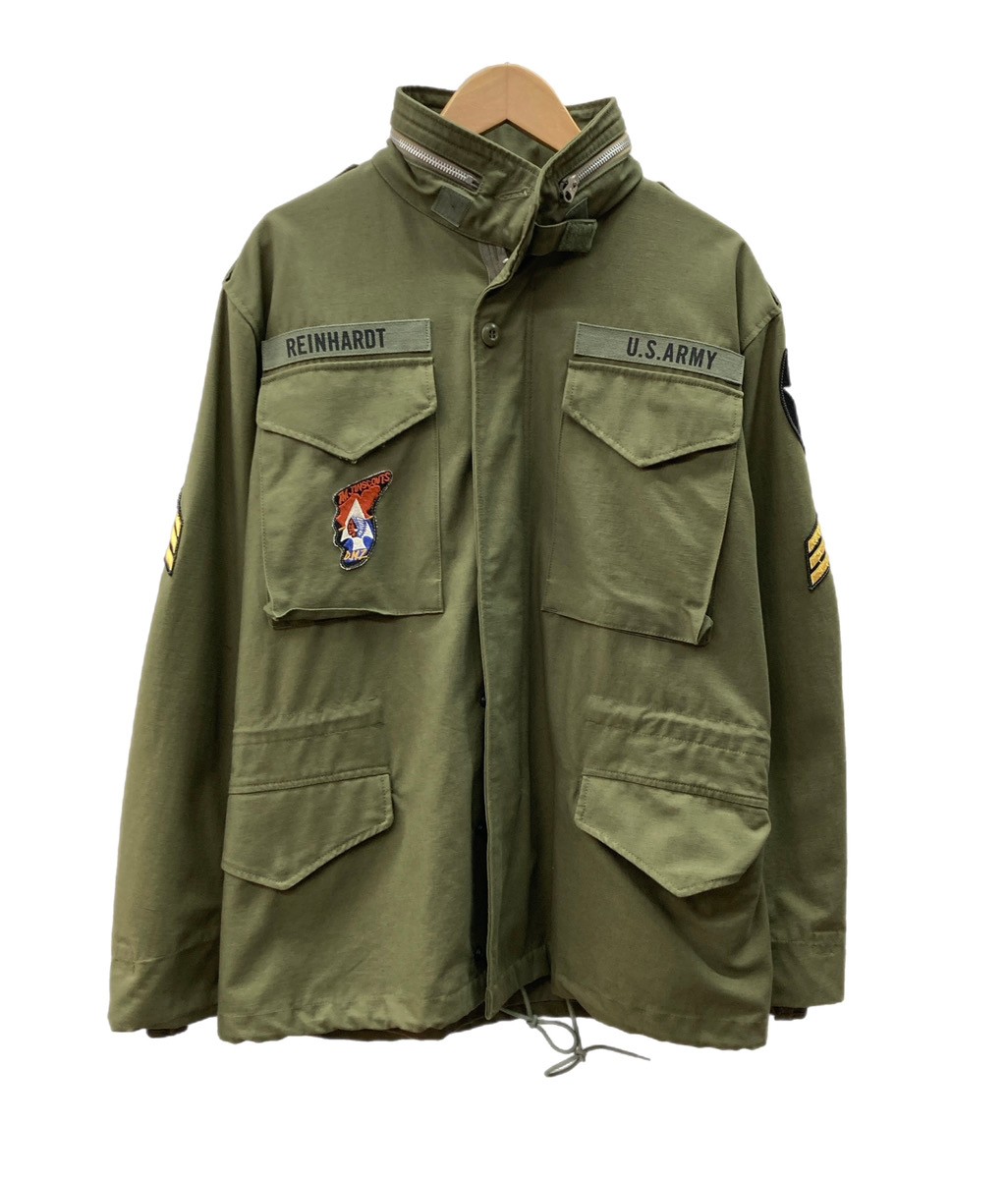【中古】 トイズマッコイ TOYS McCOY DMZ WE DEAL IN PEACE M-65 FIELD W/HOOD 2ndタイプ ミリタリー フィールドジャケット ワッペン 緑 TMJ1136 ジャケット 刺繍 グリーン 104MT-3316｜ドンドンサガール
