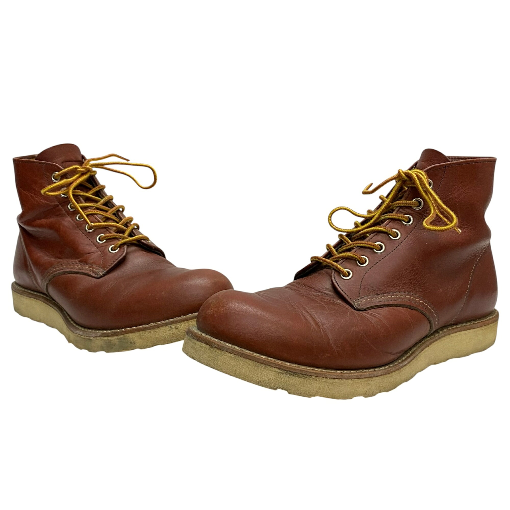 【中古】レッドウィング RED WING 6inch ROUND TOE 6インチ ラウンドトゥ 9105 メンズ靴 ブーツ ワーク ブラウン 27.5cmサイズ 201-shoes1809 VB｜ドンドンサガール 17,666円