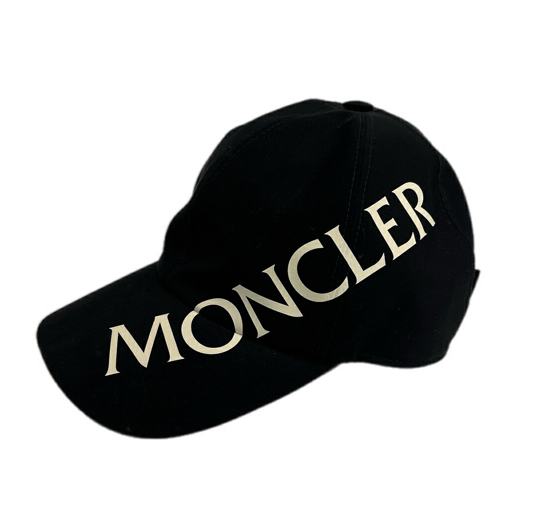 【中古】モンクレール MONCLER Side Logo Baseball Cap サイドロゴ ベースボール キャップ 黒 G20913B00025 539DK 帽子 メンズ帽子 キャップ ブラック 101hat-236｜ドンドンサガール