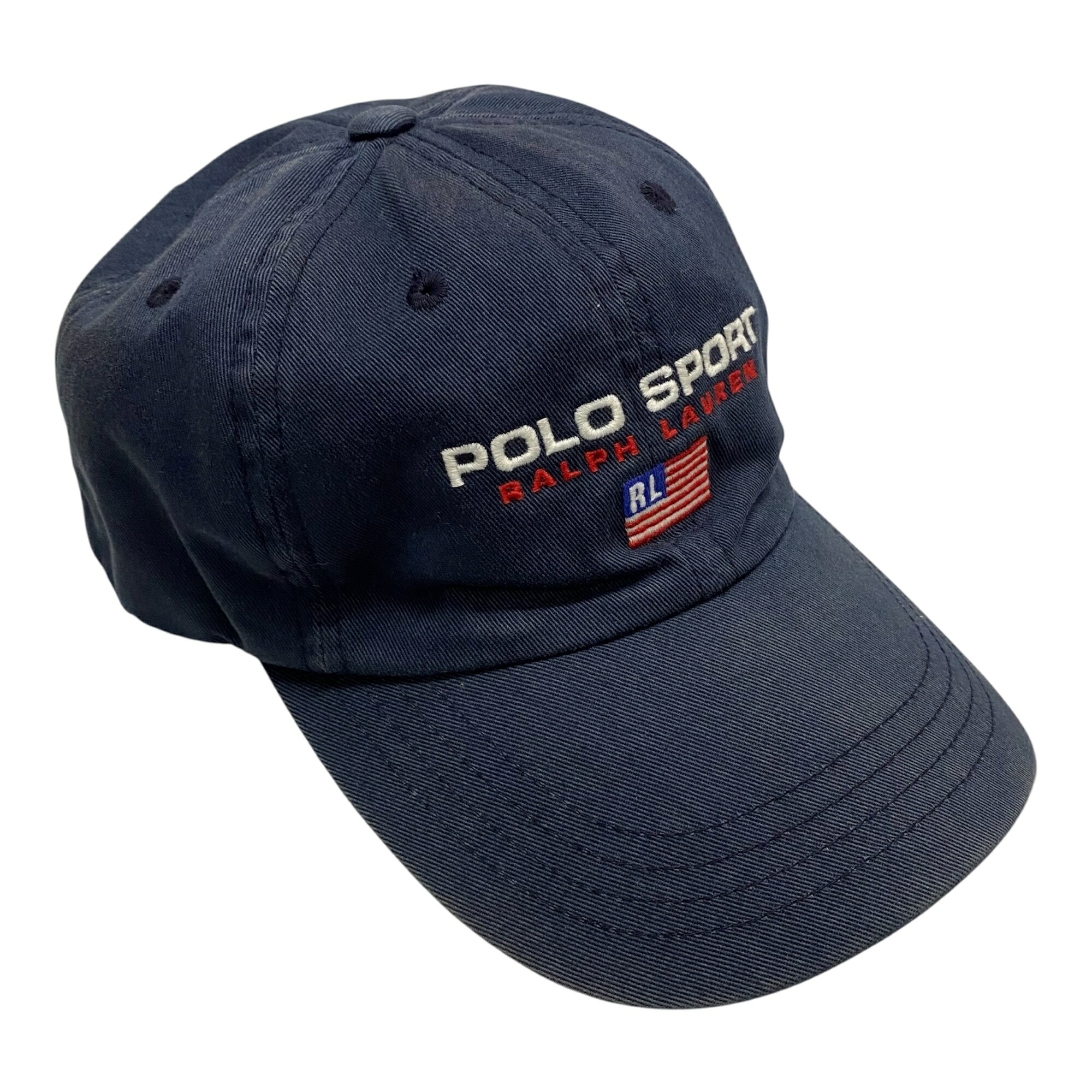 【中古】ラルフローレン RALPH LAUREN 90's POLO SPORT ロゴ 刺繍 帽子 メンズ帽子 キャップ ネイビー 201goods-1006 VB｜ドンドンサガール 11,550円