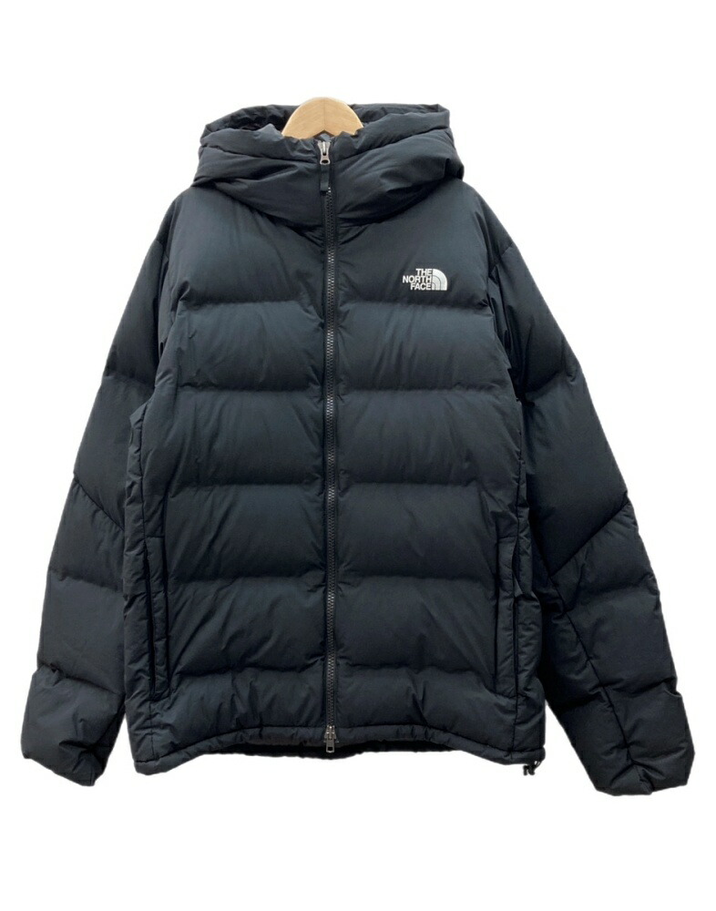 【中古】 ザノースフェイス THE NORTH FACE Belayer Parka ビレイヤー パーカ ダブルジップ フーディー ダウン アウトドア アウター 黒 ジャケット ロゴ ブラック XLサイズ 104MT-3405|ドンドンサガール
