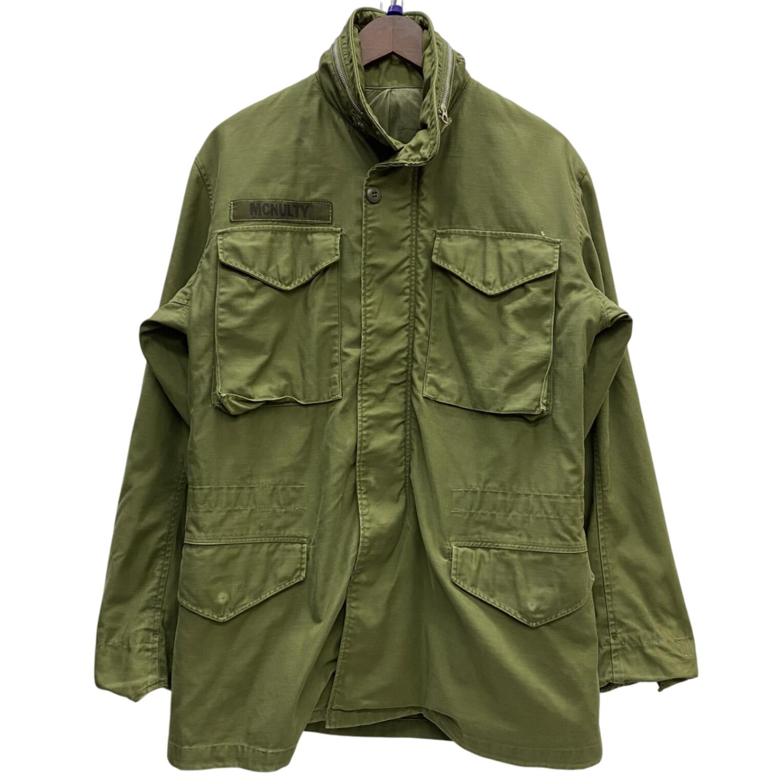 【中古】ミリタリー MILITARY 60's US.ARMY M-65 1st フィールドジャケット エポレットなし ジャケット グリーン 201MT-6261 VB｜ドンドンサガール
