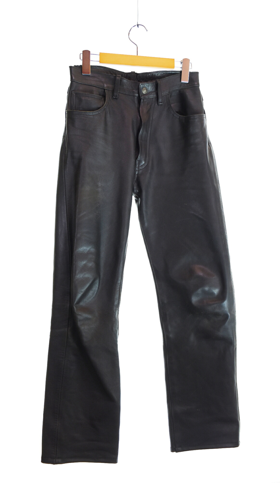 【中古】エアロレザー Aero Leather ホースハイドレザーパンツ ライディングパンツ 馬革 バイクウェア ボトムスその他 ブラック 28 103MB-1088｜ドンドンサガール