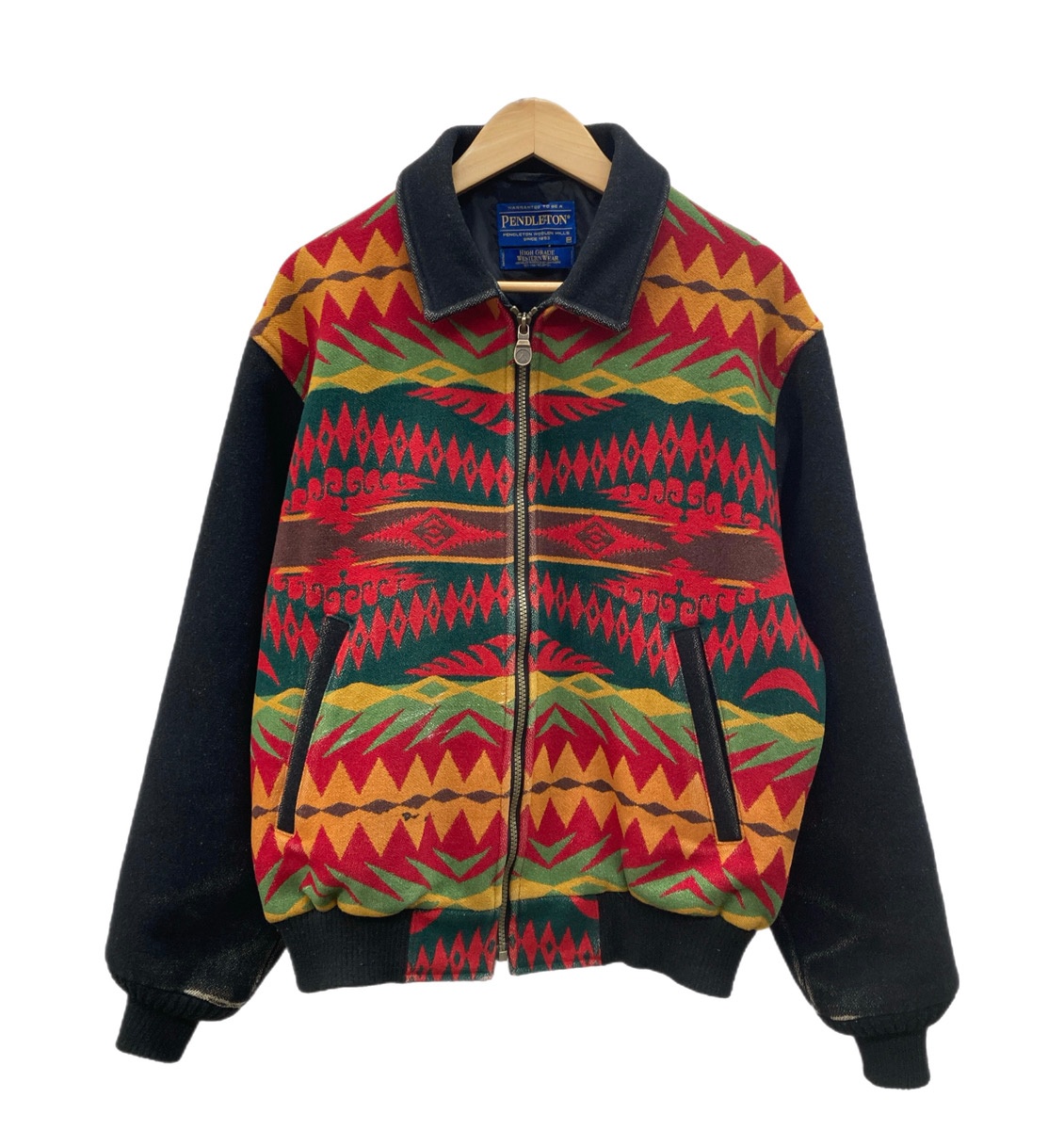 【中古】 ペンドルトン PENDLETON Doctor Whirlwind ネイティブ柄 ジップアップ ブルゾン アウター ジャケット マルチカラー Mサイズ 104MT-3463｜ドンドンサガール