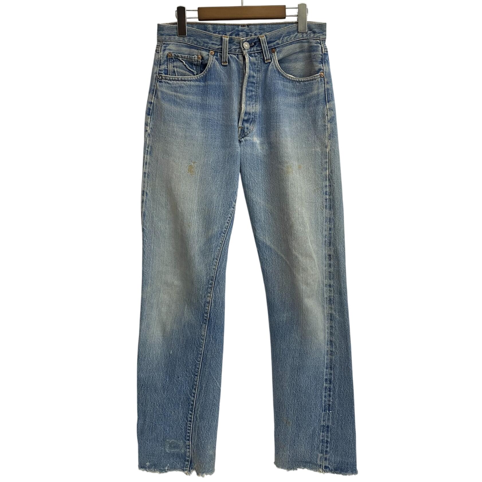 【中古】リーバイス Levi's 70's USA製 501 66前期 刻印6 デニム ブルー W31 L36サイズ 201MB-1585 VB｜ドンドンサガール