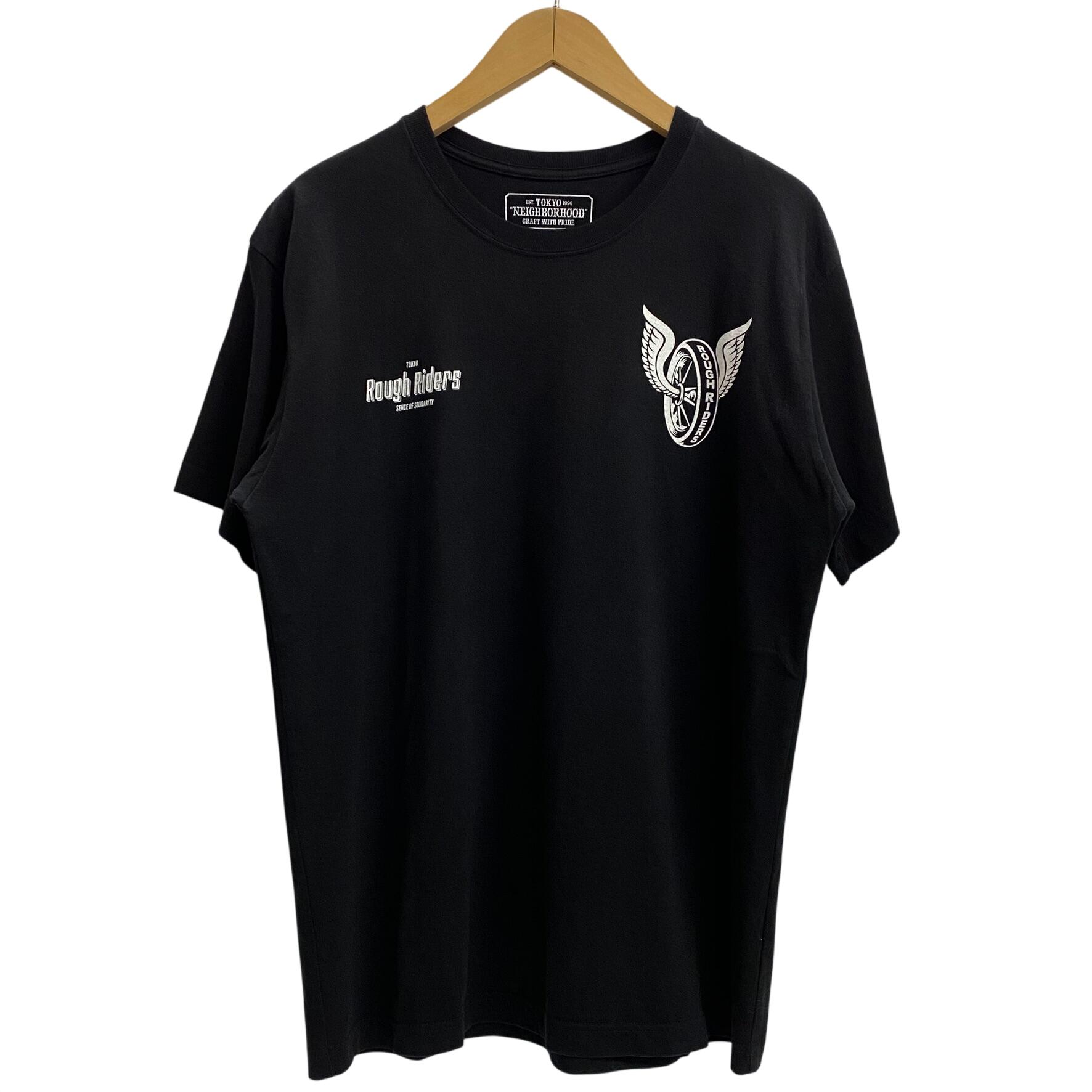 【中古】ネイバーフッド NEIGHBORHOOD &times; RATS Rough Riders Tシャツ ブラック Mサイズ 201MT-6322｜ドンドンサガール