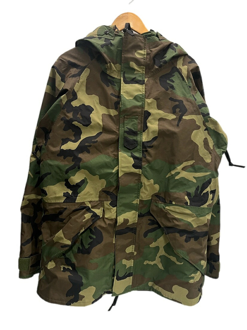 【中古】ミリタリー military 05'S U.S. ARMY UNIVERSAL CAMO PATTREN GORE-TEX ECWCS GEN1 PARKA 2005年製 U.S.アーミー ユニバーサルカモ柄 ゴアテックス パーカー 緑 SP0100-05-D-4040 MEDIUM-LONG ジャケット カーキ 101MT-6560|ドンドンサガール