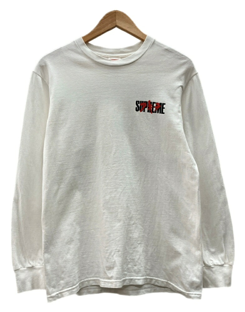 【中古】 シュプリーム SUPREME &times; AKIRA アキラ 17AW Neo-Tokyo L/S Tee ネオ トウキョウ Tシャツ ロンT 長袖 白 ロンT プリント ホワイト Sサイズ 104MT-3478｜ドンドンサガール