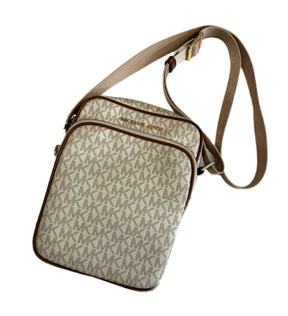 【中古】マイケルコース MICHAEL KORS JET SET TRAVEL MD FLIGHT BAG CROOSBODY 斜めがけショルダーバッグ 35H9GTVC1B バッグ レディースバッグ ショルダーバッグ・メッセンジャーバッグ ホワイト 101bag-297|ドンドンサガール