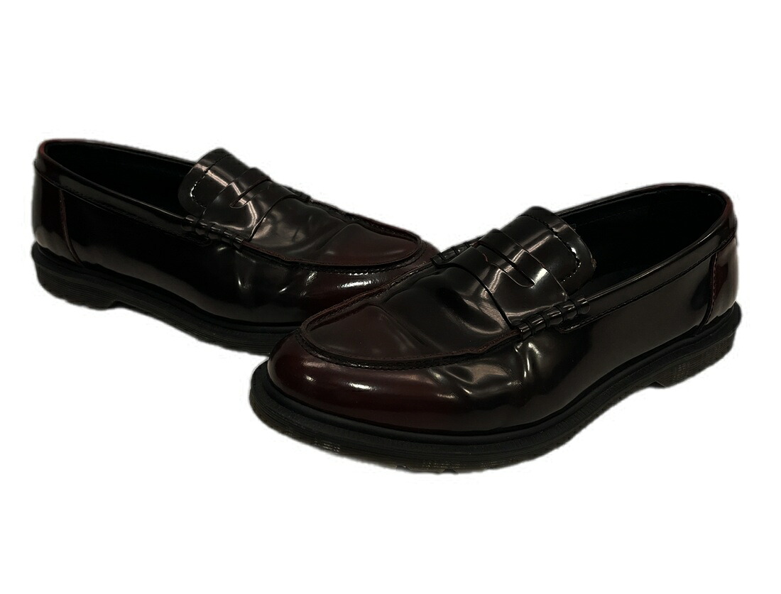 【中古】ドクターマーチン Dr.Martens MAYFARE LOAFER メイフェア ローファー 茶 チェリーレッド メンズ靴 ローファー ブラウン UK8 101sh-2759｜ドンドンサガール