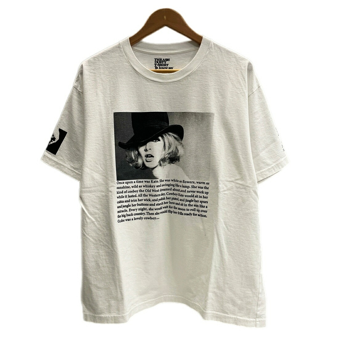 【中古】マインデニム MINEDENIM Sam Haskins &times; Stie-lo holster Tee COWBOY KATE ＆ OTHER STORIES Tシャツ 白 25MND-STL005-00-L2 Tシャツ ホワイト Lサイズ 101MT-6607｜ドンドンサガール