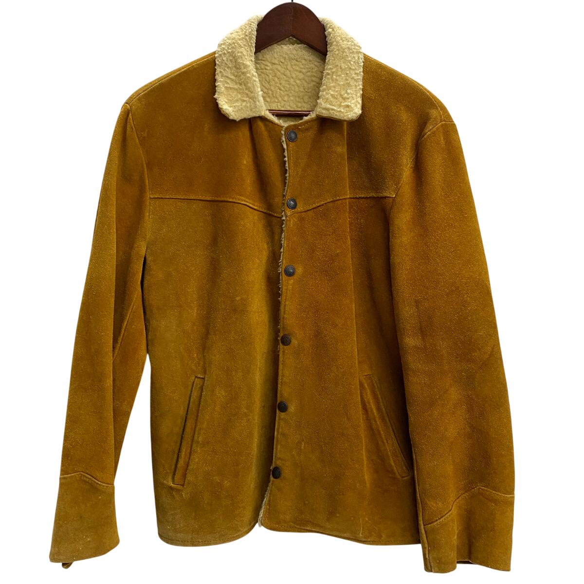 【中古】リーバイス Levi's 50's 60's ショートホーン スエードレザー ボア ランチジャケット ジャケット ベージュ 201MT-6391 VB｜ドンドンサガール