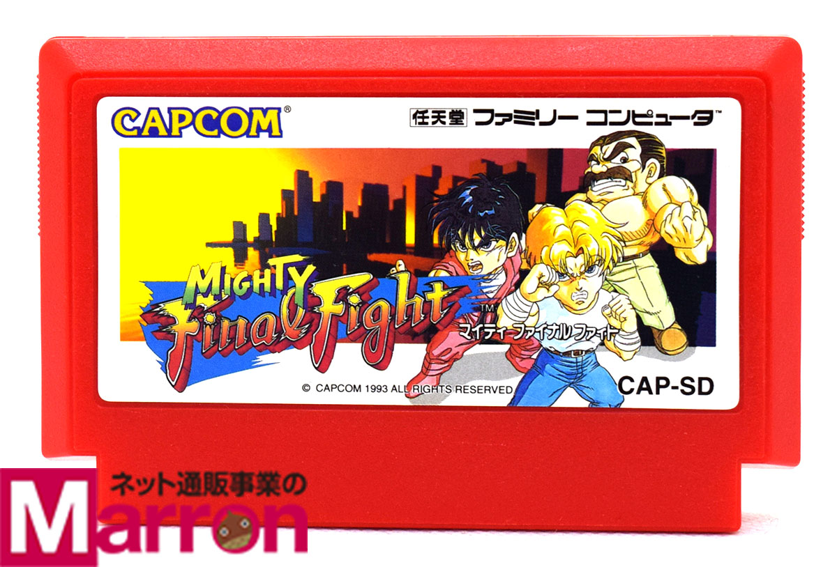マイティ　ファイナルファイト　ファミコン　ソフト・箱・説明書　CAPCOM マイティ ファイナルファイト』1993年／ファミコン - レトロ