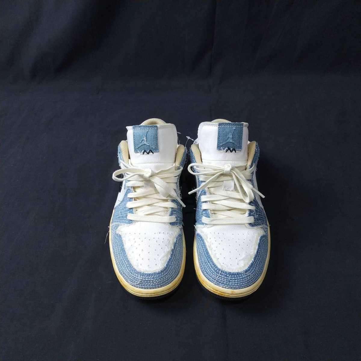 【中古】 AIR JPRDAN1 LOW SE WORLD MAKE JAPAN FN7670-493 ブルー&times;ホワイト 27cm (BP5)｜買取倉庫リバイブ 店
