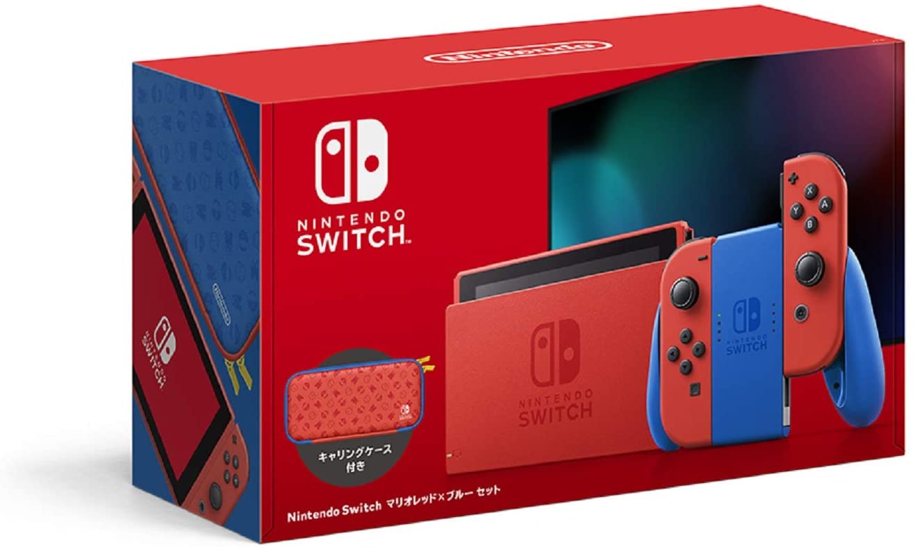 公式の店舗 北米版 Nintendo Switch 本体 マリオレッド×ブルー セット