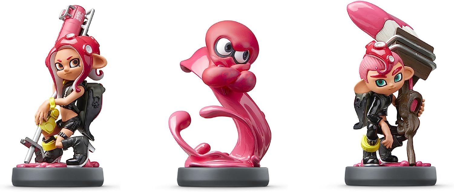 スプラトゥーン　amiibo ヒメ　イイダ　タコガール　3点セット　switch 楽天ブックス: amiibo トリプルセット ［タコガール／タコ
