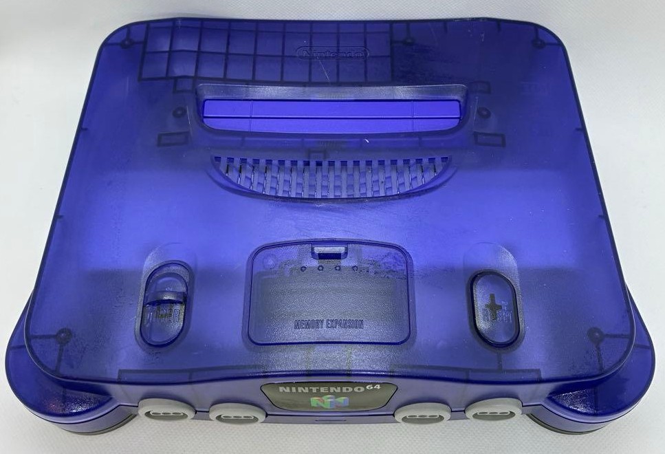 【送料無料】【中古】N64 任天堂64 NINTENDO64 本体 ミッドナイトブルー 本体のみ （コントローラー、ケーブルなし）