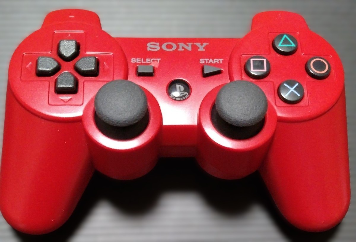 PS3 ワイヤレスコントローラ ディープレッド Amazon | ワイヤレスコントローラ (DUALSHOCK3) ディープ