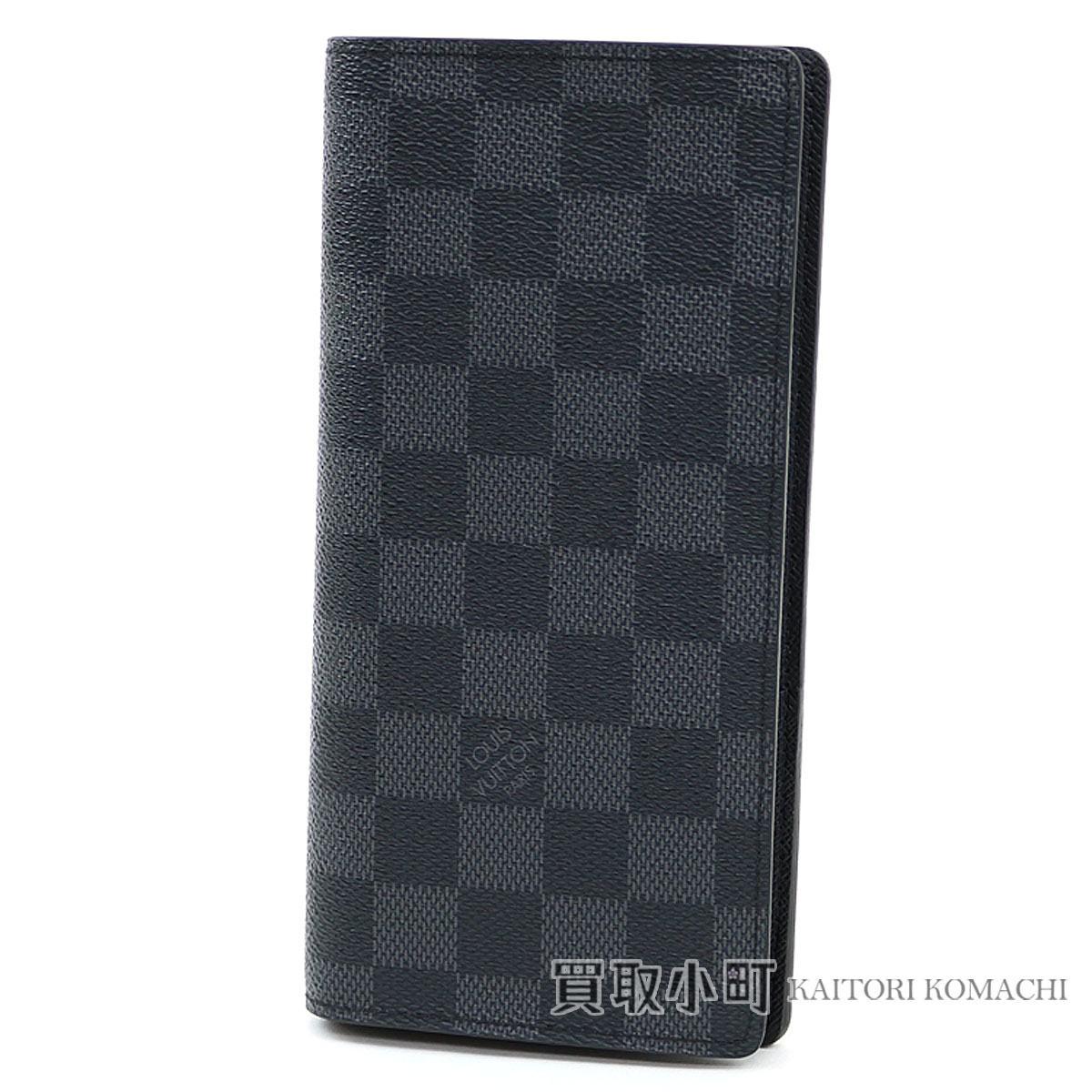 KAITORIKOMACHI: Louis Vuitton N62665 ポルトフォイユブラザダミエグラフィット folio long wallet men wallet black ...