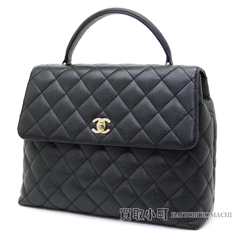 Kaitorikomachi Chanel Matelasse Caviar Skin Flap Handbag Black Chanel Matelasse Caviar Skin Flap Handbag Black Quilting Here Mark Twist Lock Tote Bag A12397 07 Caviarskin