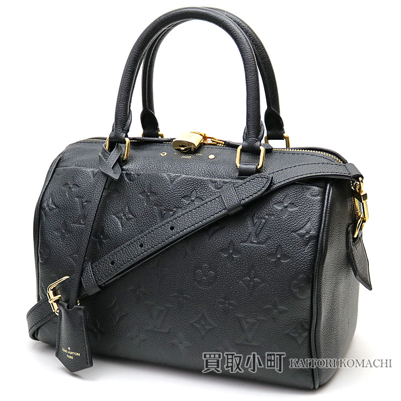 楽天市場 ルイヴィトン Louis Vuitton M スピーディバンドリエール25nm モノグラムアンプラント ノワール アイコン ボストンバッグ 2wayショルダーバッグ スピーディ25 ブラックレザー Lv Speedy Bandouliere 25 Monogram Empreinte Abランク 中古 買取小町