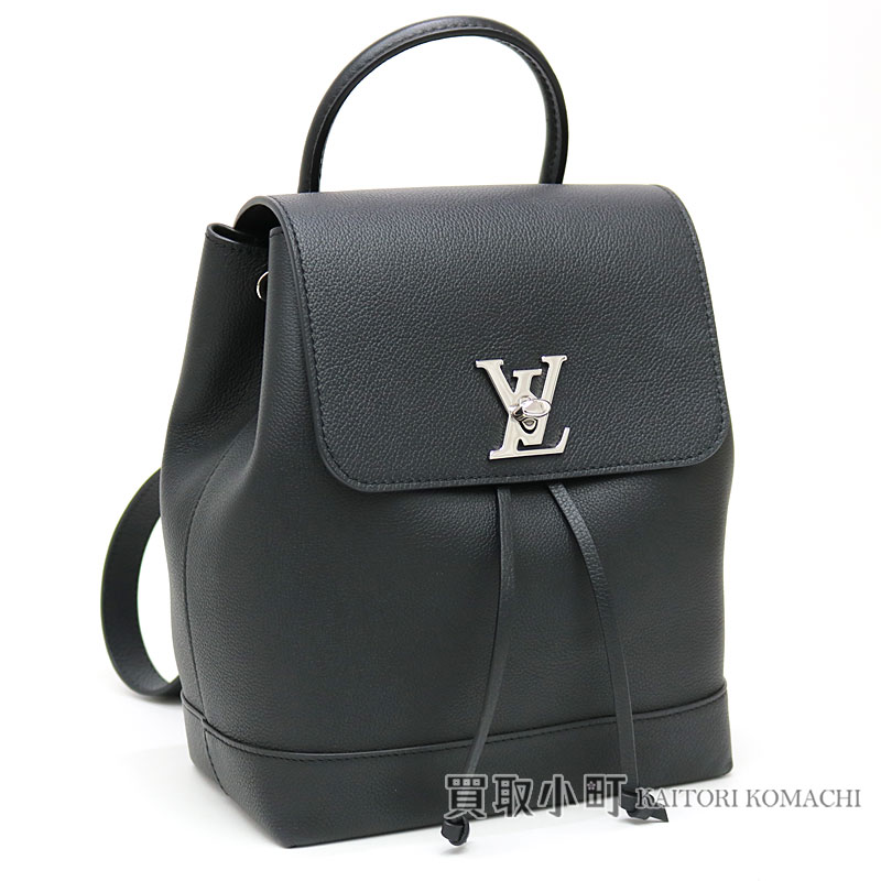 black leather louis vuitton backpack