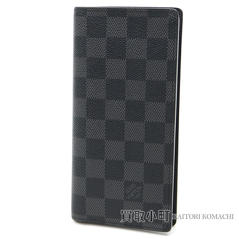 Kaitorikomachi Men S Wallet Black Lv Alexandre Wallet Damier