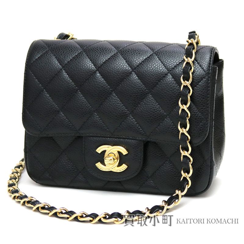 Take Chanel Mini Matelasse Caviar Skin Classical Music Flap Bag Black Gold Metal Ings Chain Shoulder Slant Here Mark Twist Lock A35200 14