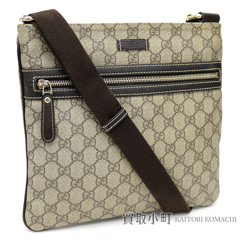 Kaitorikomachi Take Gucci Gg Plus Flat Messenger Bag Beige X Dark Take Gucci Gg Plus Flat Messenger Bag Beige X Dark Brown Crossbody Slant Shoulder スプリームキャンバス 295257 Kgdig 8588 Supreme Canvas