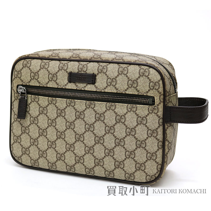 Gucci Gg Plus Second Bag Beige X Dark Brown Handbag Men 131224