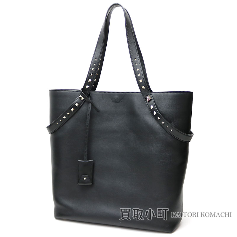 Kaitorikomachi Valentino Garavani Love Studs Tote Bag Black Brand Name Valentino Garavani Love Studs Tote Bag