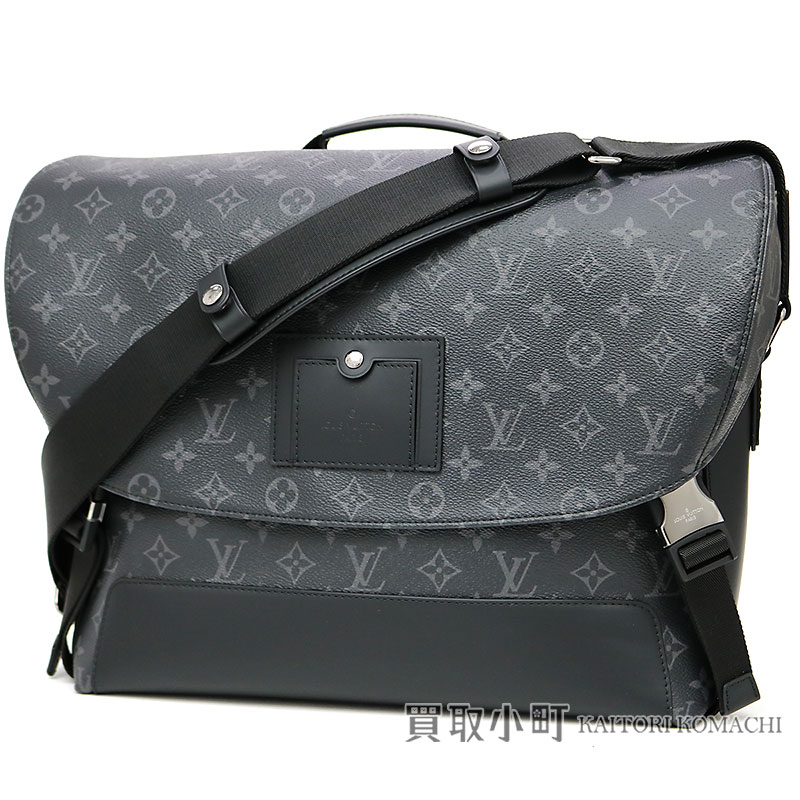 KAITORIKOMACHI: Take a Louis Vuitton M40510 メッセンジャーヴォワヤージュ MM monogram eclipse messenger bag men ...