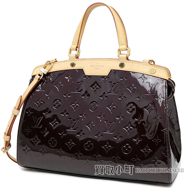 KAITORIKOMACHI: Louis Vuitton M91619 Blair MM モノグラムヴェルニアマラント 2WAY shoulder bag tote bag handbag ...