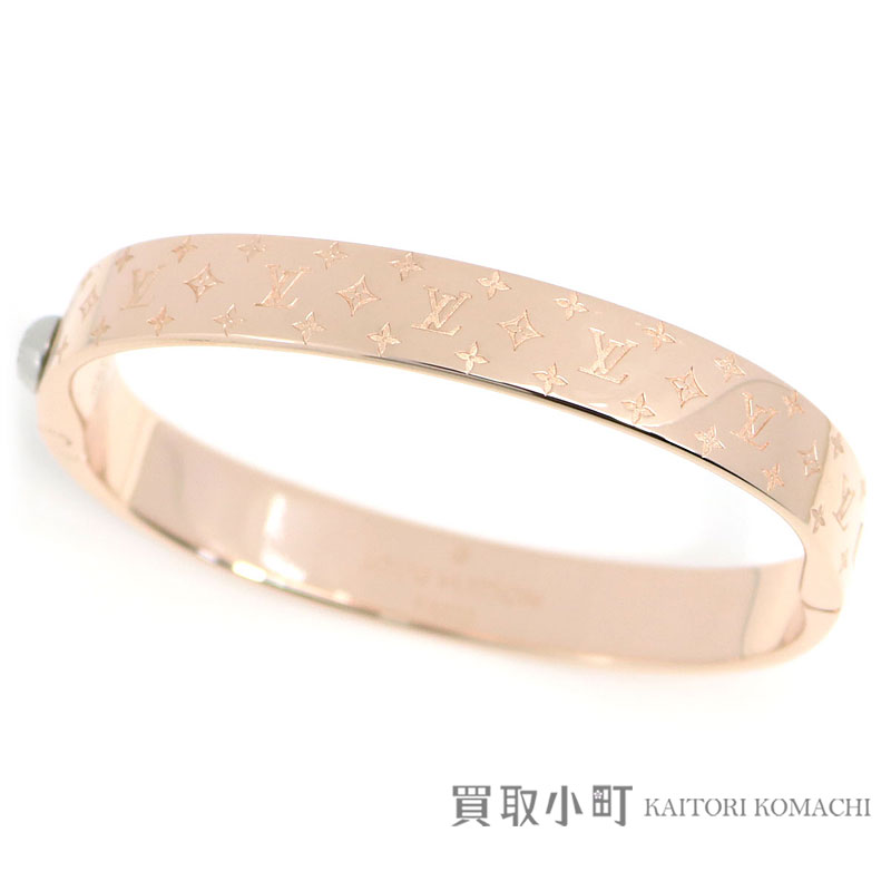 KAITORIKOMACHI: Louis Vuitton M00254 caph nano gram bracelet pink gold-collar monogram pattern ...