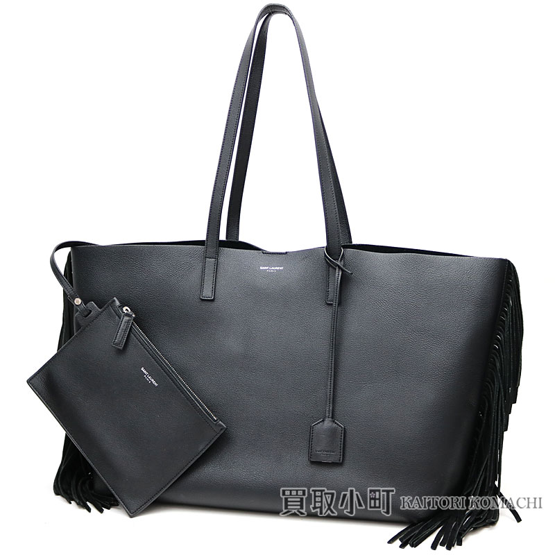 Yves Saint Lau Case Ping Fringe Tote Bag Black Calf Leather Shoulder 410666 Csv1j 1000 Ysl Yves Saint Lau Case Ping Fringe Tote Bag Black Calf Leather Shoulder 410666 Csv1j 1000 Ysl