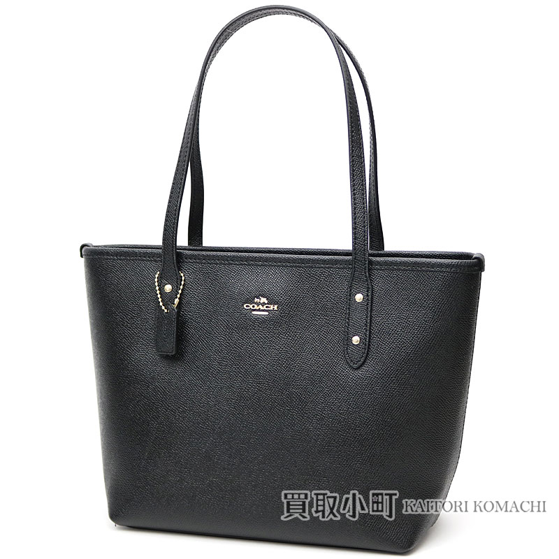 KAITORIKOMACHI: Coach city zip mini-tote bag black leather handbag Small F22967 TOTE BAG ...