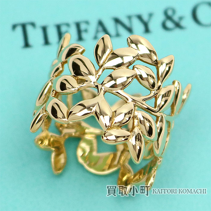 楽天市場 美品 ティファニー Tiffany Co オリーブリーフ バンドリング パロマピカソ 18kイエローゴールド 指輪 12 5号 ファインジュエリー Grp T Co K18yg Paloma Picasso Olive Leaf Band Ring Saランク 中古 買取小町