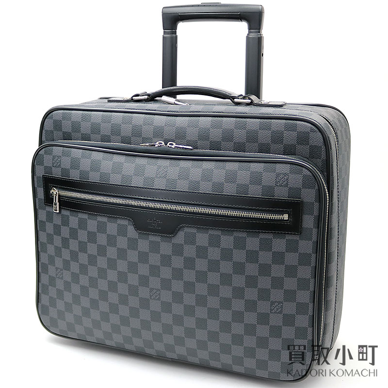 Traveling Bag Suitcase Travel Kolo Cart Lv Pilot Case Damier Graphite Rolling Luggage With Louis Vuitton N23206